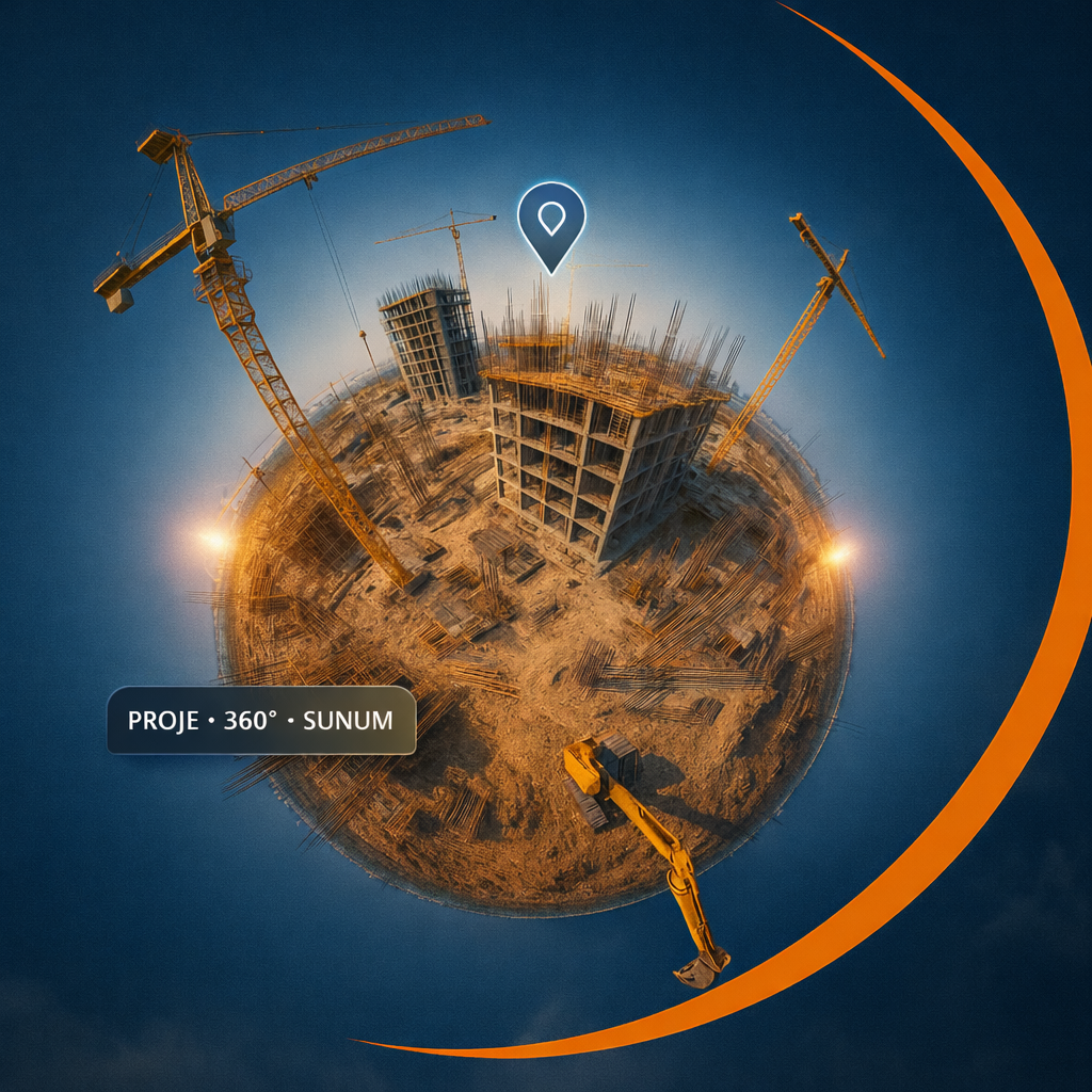 360 proje ve mekanlar icin dijital dunya gorunumu