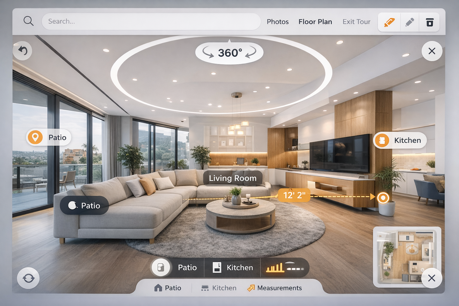 Live360 için 360 canlı yayın ve dijital sunum platformu arayüzü görseli